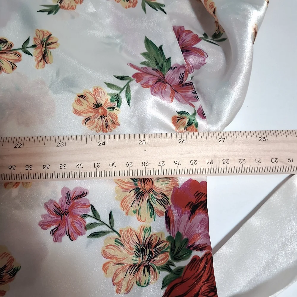 Victoria Secret Floral‎ Satin Romantic Kimono Robe 90's Y2K